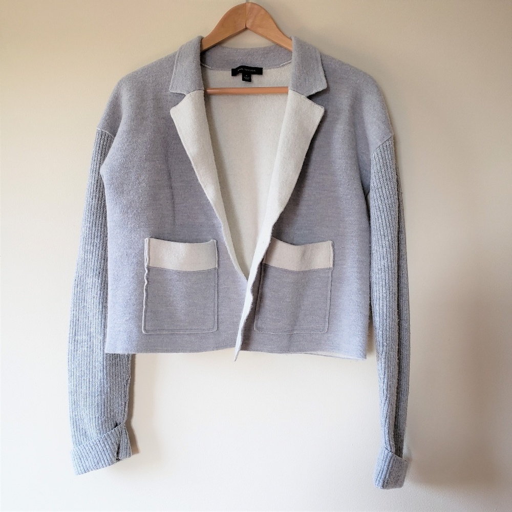 ANN TAYLOR Merino Wool Open Front Cardigan Size M